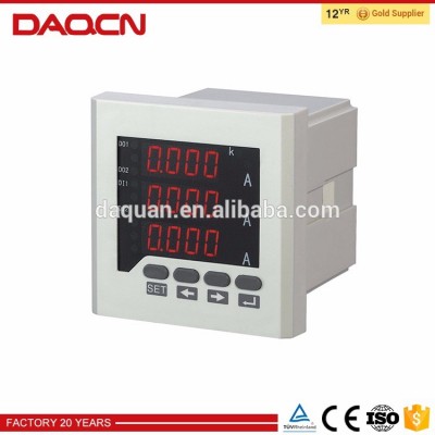 China manufacture professional digital ac 3 phase voltmeter