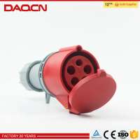 DAQCN CE certification industrial 32a 5 pin plug socket